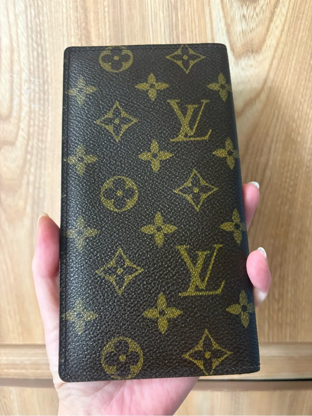 Authentic Louis Vuitton monogram long bifold wallet